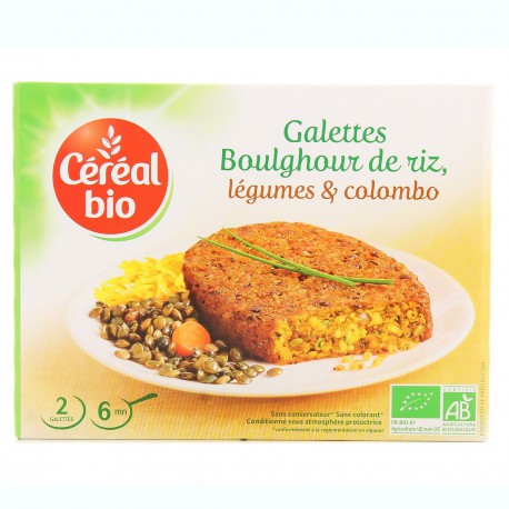 Cereal Bio Galettes Riz Légumes Colombo Céréal Bio 200G