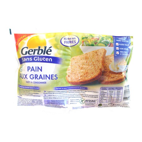 Pain aux graines Gerblé sans gluten