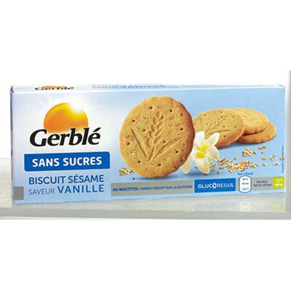 132g Biscuit Sesame Vanille Sans Sucre Ajoute Gerble Drh Market Sarl