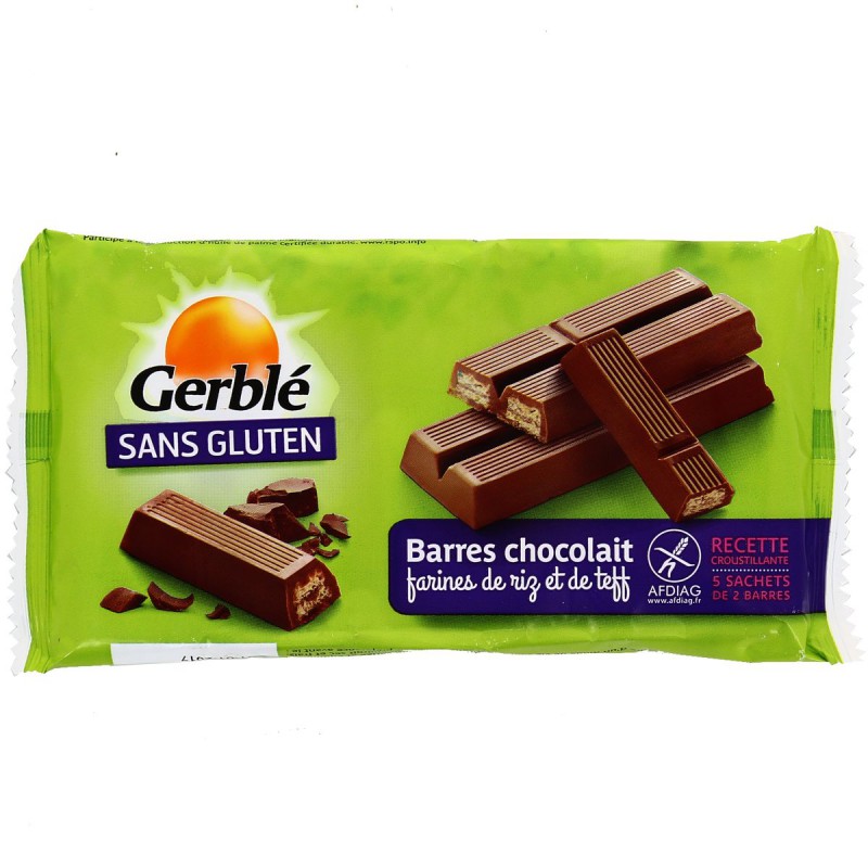 Barres Céréales Chocolat Sans Gluten GERBLE