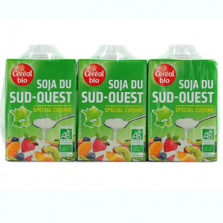 3X20Cl Creme Soja Cuisine Cereal Bio
