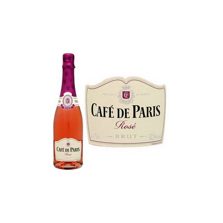75Cl Mousseux Rose Cafe Paris
