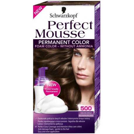 Coloration 500 Chatain Natur.Nectra Color Perfect Mousse