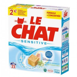 25 Mesures Lessive Poudre Sensitive Le Chat