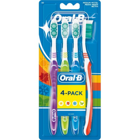 4Xbrosse A Dents 123 Shinyclean Med Oral B