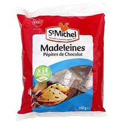 350G Madeleines Pepites De Chocolat Individuelles Saint Michel