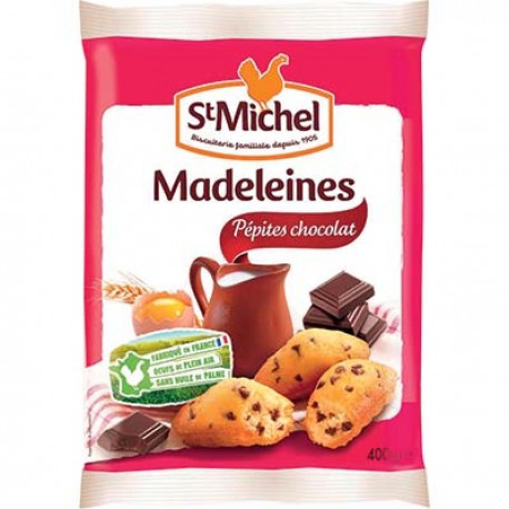 400G Madeleines Pepites De Chocolat Saint Michel