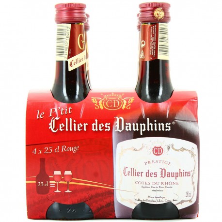 Cotes Du Rhone Rouge 4X25 Prestige Cellier Dauphins