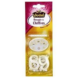 Vahine Bougie+Chiffres Plastiques