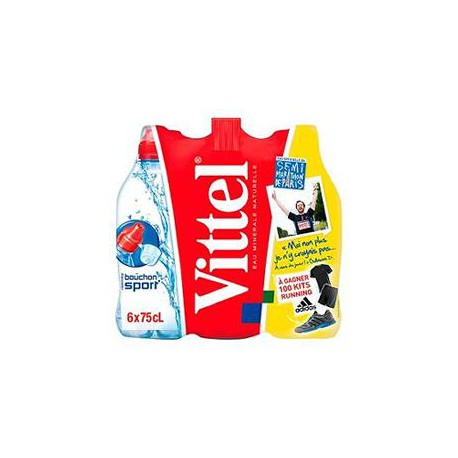 Vittel Eau Minérale Naturelle Vittel Bouchon Sport 6X75Cl
