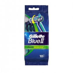 10 Rasoirs Jetables Blueii+ Slalom Gillette