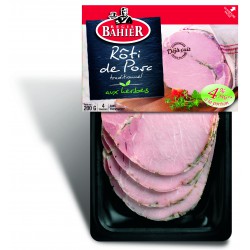 200Gr 4Tranches Roti De Porc Aux Herbes Bahier