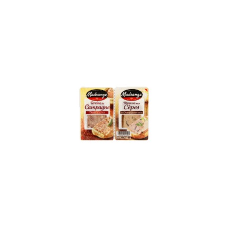 Madrange Duo Terrine Campagne Terrine Cepe 2X50G