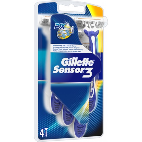 Gillet.Rasoir Jetable Sensor 3 Pack De 3