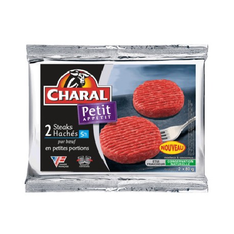 Charal Steaks Haches 5% 2X80G