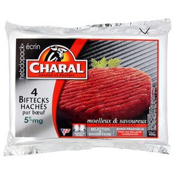 Charal Steaks Haches 5% 4X100G