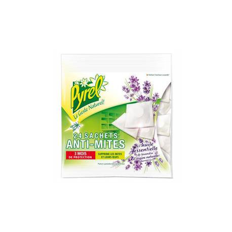 Pyrel Anti-Mites Lavande 24 Sachets