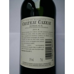 75Cl Bordeaux Rouge Château Cazeau 2014