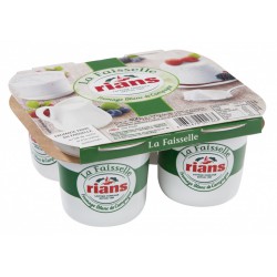 Rians Faisselle Fromage Frais 6% Mg Sur Poids Total Rians 4X100G