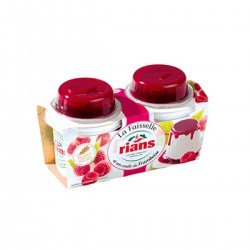 2X120G Faisselle Coulis Framboise Rians