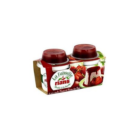 2X120G Faisselle 6% Fraise Rians