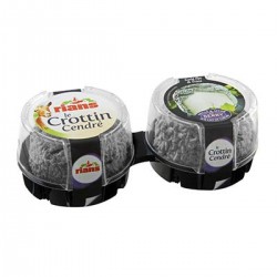 2X60G Crottin Chevre Cendre Rians