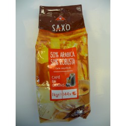 1Kg Cafe Grain 50% Arabica/50% Robusta Saxo
