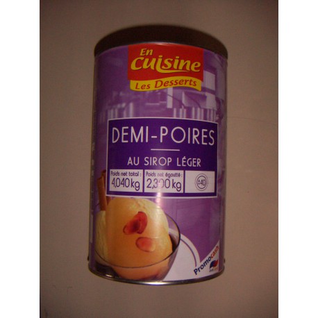 5/1 Poires Demi Fruit Sirop En Cuisine