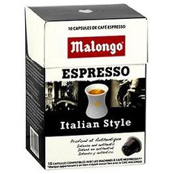 10 Capsules Cafe Italian Style Malongo