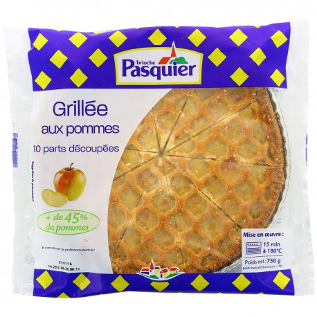 750G 10 Parts Tarte Grillee Aux Pomme