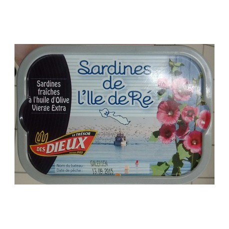 Sardines De L Ile De Ré - Le Trésor Des Dieux - 115 G 80,5 G