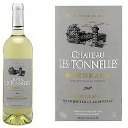 75Cl Bordeaux Blanc Moelleux Château Les Tonnelles 2009 Mdc
