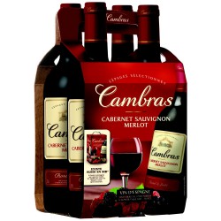 Vin Rouge D Espagne Cabernet 2016 Cambras - Le Pack De 4 Bouteilles De 75Cl