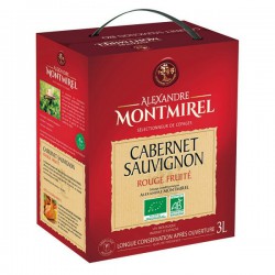 Vin D Espagne Rouge Cabernet Sauvignon Rouge Montmirel Bio 3L