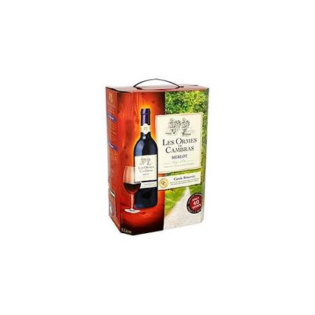 Ormes De Cambras Vin de pays Oc Merlot Rouge 5L Bib