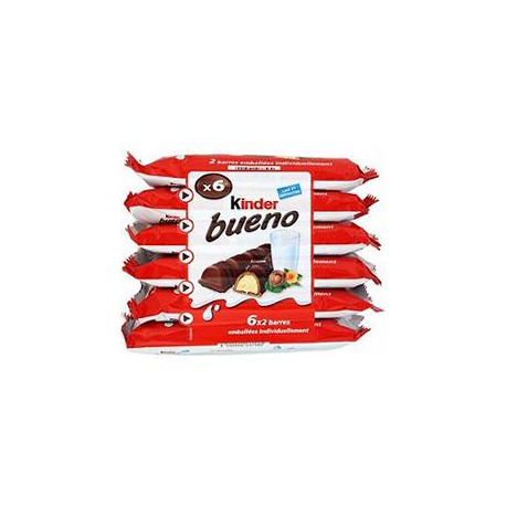 Pack 6X2 Barres Kinder Bueno