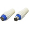 Fiches Coax.Mal+Fem Diam.9.5Mm