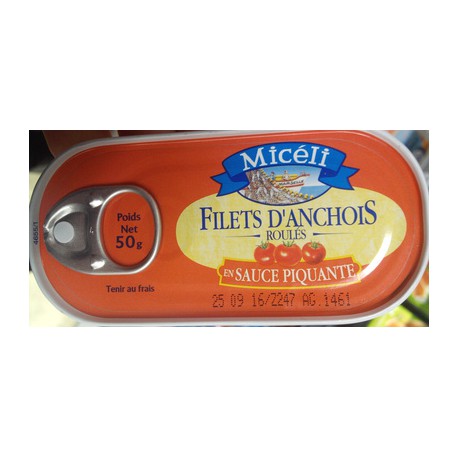 Miceli Flt Anchois Sce Piq.50G