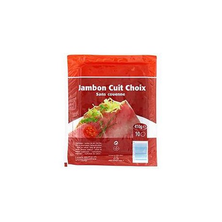 450G 10 Tranches Jambon Cuit Choix Dd