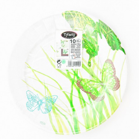 Assiettes Plates 28 Cm Tifany Le Paquet X 10