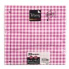 20 Serv.40X40 Vichy Rose