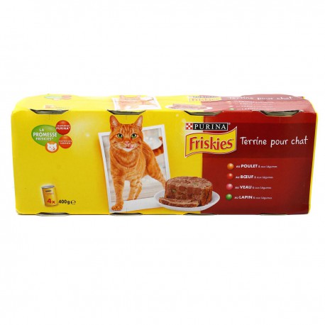 Friskies Terrine Pour Chat Adulte Friskies Vitality+ Boîte 1/2 4X400G