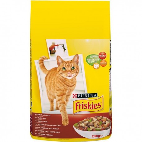 7.5Kg Boeuf Croquettes Pour Chat Friskies