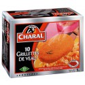 10X100G Grillettes De Veau Panees Charal