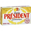 President Beurre Doux Président 82%Mg Plaquette 125G