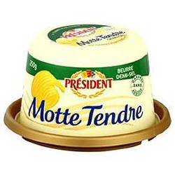 250G Beurre Motte 1/2 Sel President