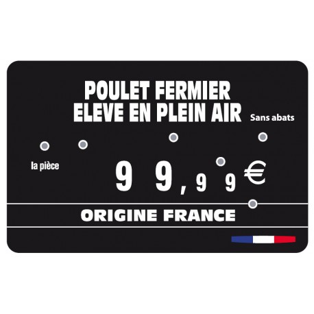 Kit 60 Etiq Volaille Txt Bch
