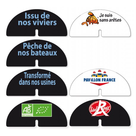 Kit 100 1/2 Lune Texte Maree