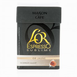 Maison Du Cafe Café L Or Espresso Sublime Jaune Maison Du Café 10 Capsules 52G