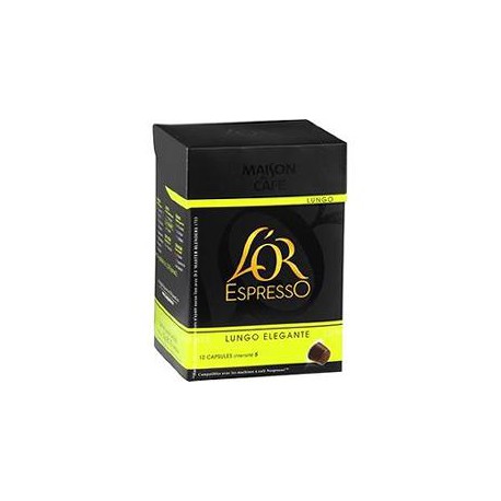 10 Capsules L Or Espresso Lungo Elegance Maison Du Cafe